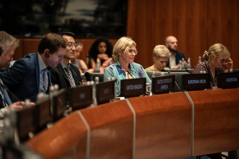 Side event: The Immediate Response Account (IRA) - WFP’s immediate, life-saving, and last-resort funding mechanism Intervention by the delegation of the European Union. Photo credit: WFP/Daria Addabbo