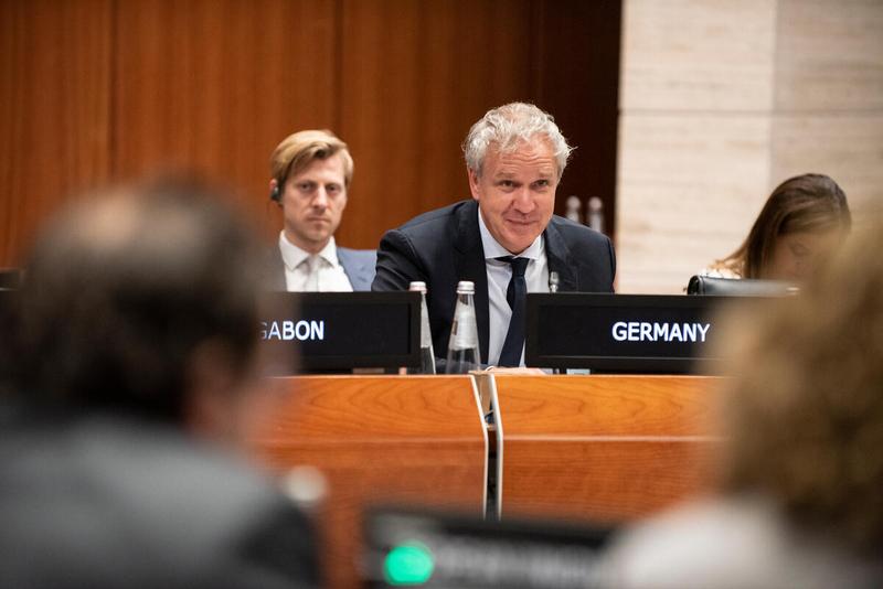 Intervention by the delegation of Germany. Photo credit: WFP/Daria Addabbo