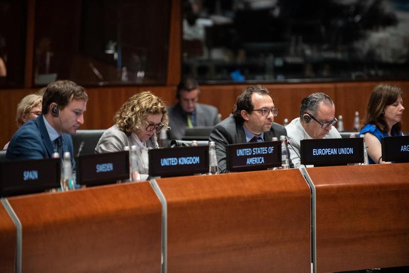 Intervention by the delegation of the European Union. Photo credit: WFP/Daria Addabbo