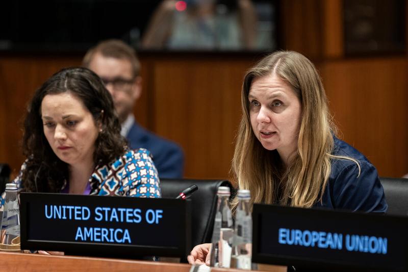 Ms. Sarah Charles, Assistant Administrator, Bureau of Humanitarian Assistance (BHA). Photo credit: WFP/Matteo Minnella