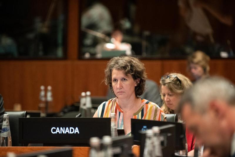 Intervention by the delegation of Canada. Photo credit: WFP/Daria Addabbo