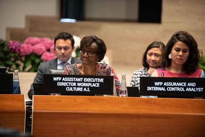 Intervention by Joyce Luma, United Nations World Food Programme Assistant Executive Director. Photo credit: WFP/Daria Addabbo