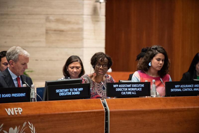Intervention by Joyce Luma, United Nations World Food Programme Assistant Executive Director. Photo credit: WFP/Daria Addabbo
