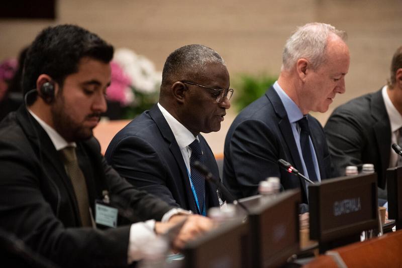 WFP Headquarters Rome, Italy, 29 June 2023. Intervention by Alpha Bah, WFP Country Director Pacific. Photo credit: WFP/Daria Addabbo