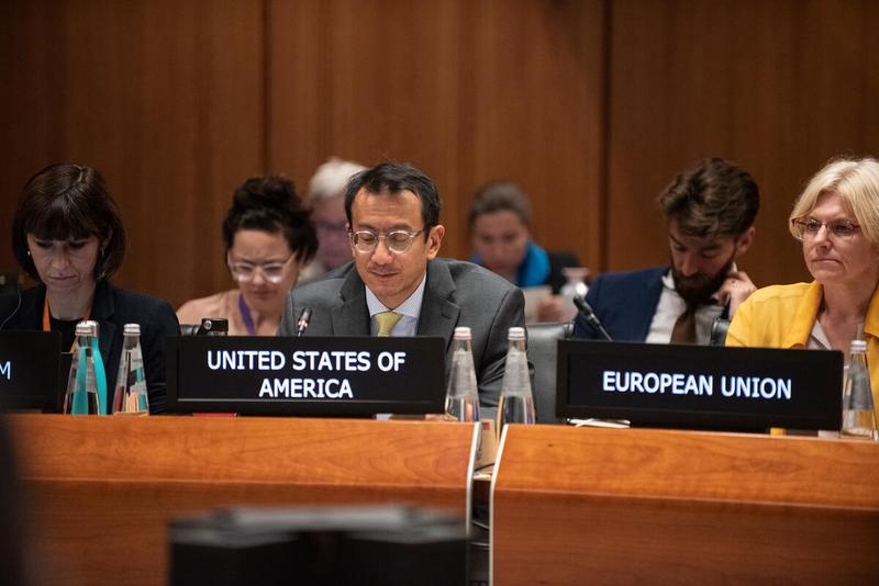 Intervention by the delegation of United States of America. Photo credit: WFP/Daria Addabbo