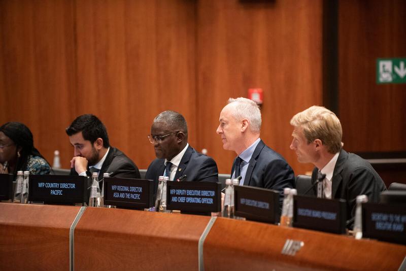 Intervention by John Aylieff, WFP Regional Director for Asia and the Pacific. Photo credit: WFP/Daria Addabbo