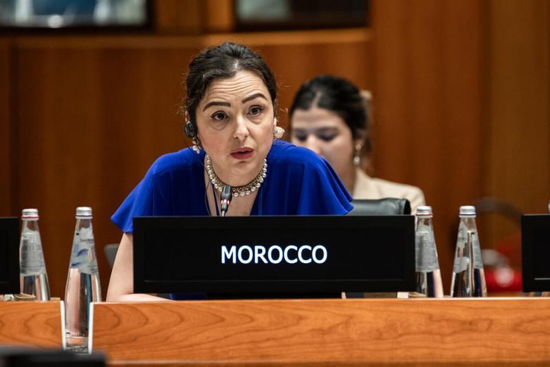 Intervention by the delegation of Morocco. Photo credit: WFP/Matteo Minnella