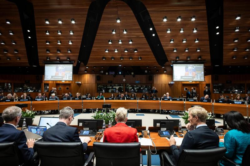 Ms. Cindy McCain, Executive Director World Food Programme, delivers her opening remarks. Photo credit: WFP/Matteo Minnella