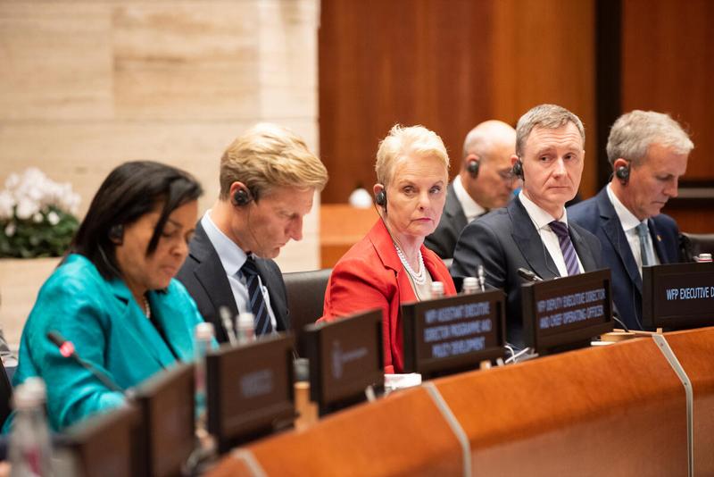 In the photo: intervention by Ms. Cindy McCain, United Nations World Food Programme Executive Director. Photo credit: WFP/Daria Addabbo