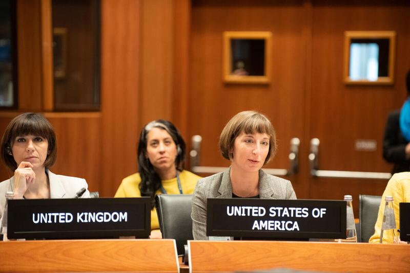 In the photo: intervention by the delegation of United States of America. Photo credit: WFP/Daria Addabbo