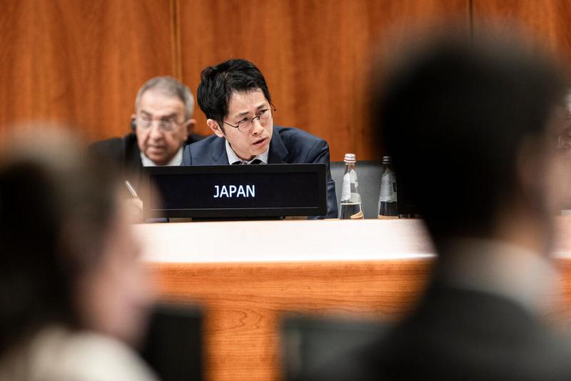 In the photo: intervention by the delegation of Japan. Photo credit: WFP/Matteo Minnella