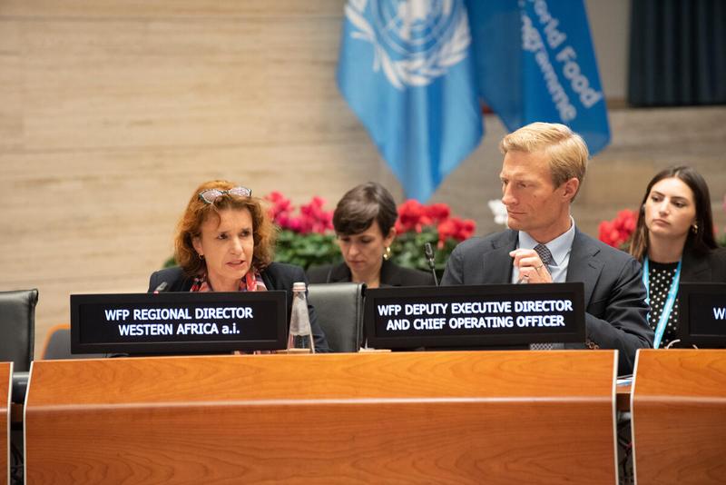 In the photo: intervention by Ms. Margot van der Velden, WFP Regional Director Western Africa. Photo credit: WFP/Daria Addabbo