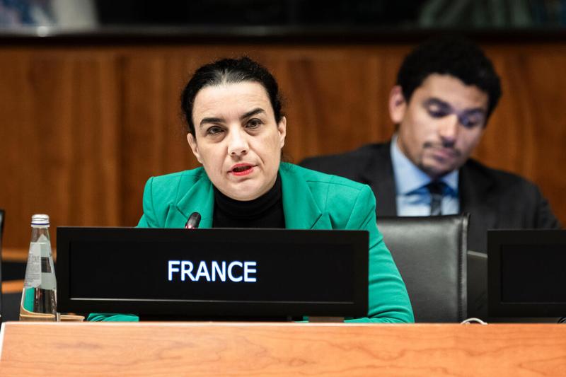 In the photo: intervention by H.E. Ms Céline Jurgensen, Ambassador, Permanent Representative of France. Photo credit: WFP/Matteo Minnella