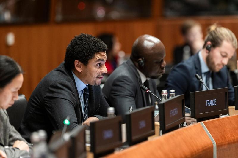 Intervention by the delegation of France. Photo credit: WFP/Matteo Minnella