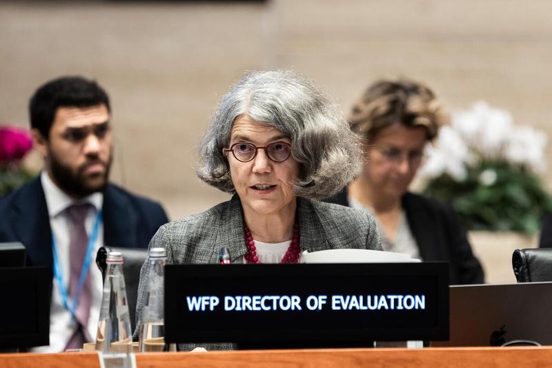 In the photo: intervention by Ms Anne-Claire Luzot, WFP Director ofPhoto credit: WFP/Matteo Minnella Evaluation.