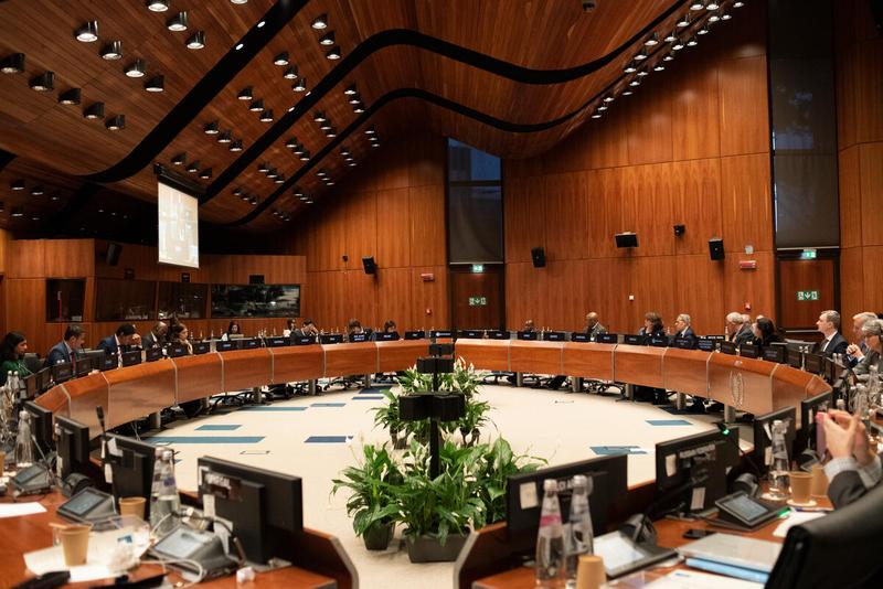 Second Regular Session of the Executive Board. Wide angle shot of the meeting room. Photo credit: WFP/Daria Addabbo