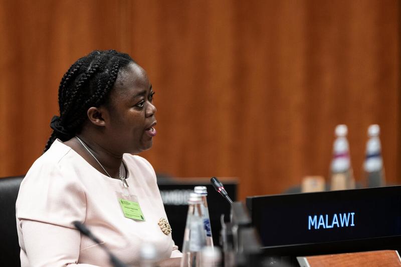 Intervention by Ms. Maureen Maguza-Tembo, Delegation of Malawi. Photo credit: WFP/Matteo Minnella