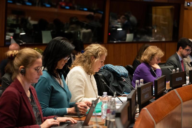 In the photo: intervention by H.E. Ms. Alexandra Valkenburg, Ambassador and Permanent Representative of the European Union. Photo credit: WFP/Daria Addabbo