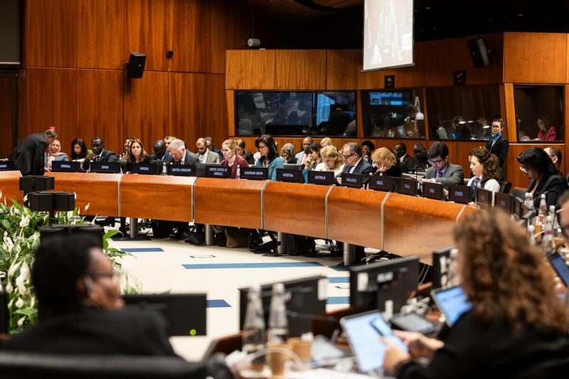 In the photo: intervention by H.E. Isabel Maria Correia Viegas de Abreu, Minister of Education, Culture and Science of São Tomé and Príncipe Photo credit: WFP/Matteo Minnella