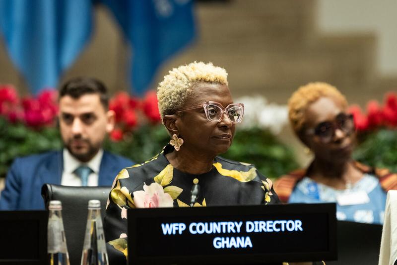 WFP Headquarters Rome, Italy, 16 November 2023 - Second Regular Session of the Executive Board Intervention by Ms. Barbara Clemens, Country Director, Ghana. Photo credit: WFP/Matteo Minnella