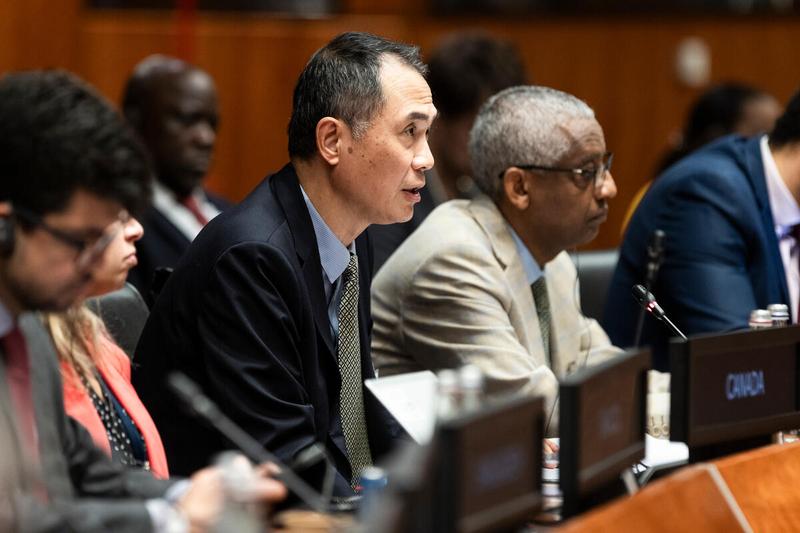 Intervention by the delegation of China. Photo credit: WFP/Matteo Minnella
