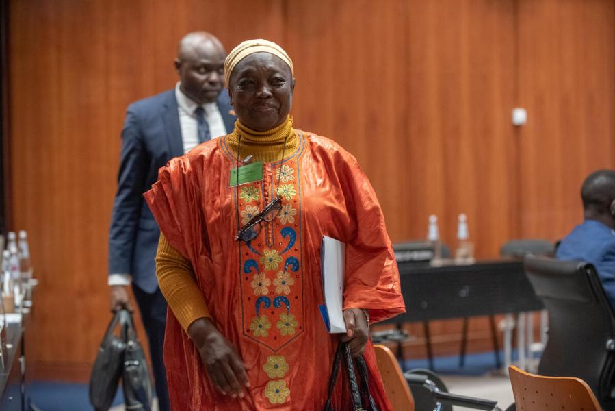 In the photo: intervention by H.E. Ms. SAINTA NDEM NGOIDI, Secretary of State, Ministry of Planning, Economy and International Cooperation, Chad. Photo credit: WFP/Matteo Minnella