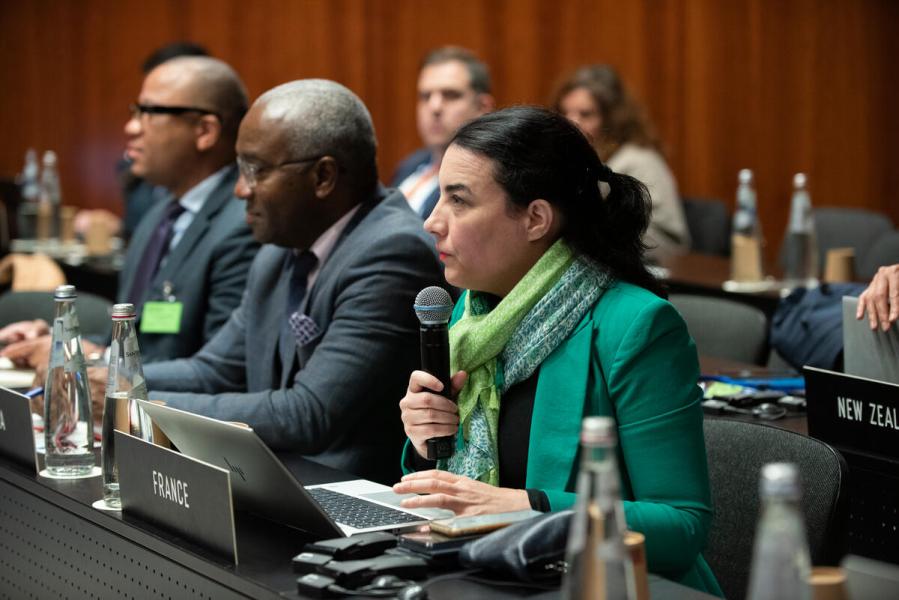 Intervention by H.E. Ms. Céline Jurgensen, Ambassador and Permanent Representative of France. Photo credit: WFP/Daria Addabbo