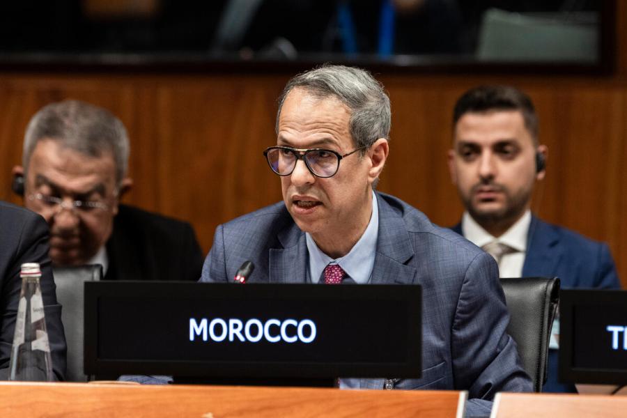 Intervention by the delegation of the kingdom of Morocco. Photo credit: WFP/Matteo Minnella