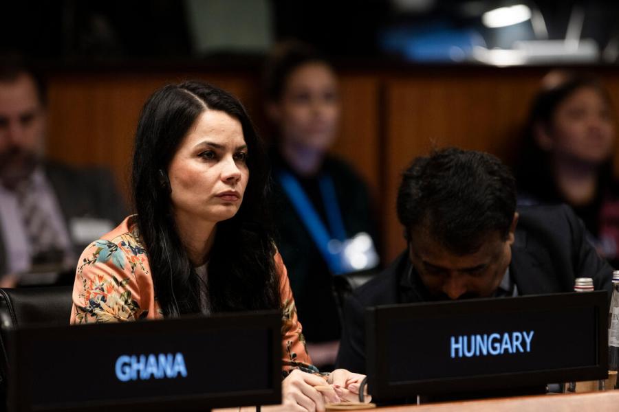 In the photo: H.E. Dr. Loretta TÜNDE KÓSA, Second Secretary and Alternate Permanent Representative of Hungary. Photo credit: WFP/Matteo Minnella