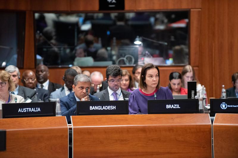 In the photo: H.E. Ms. Carla BARROSO CARNEIRO, Ambassador and Permanent Representative of Brazil. Photo: WFP/Daria Addabbo