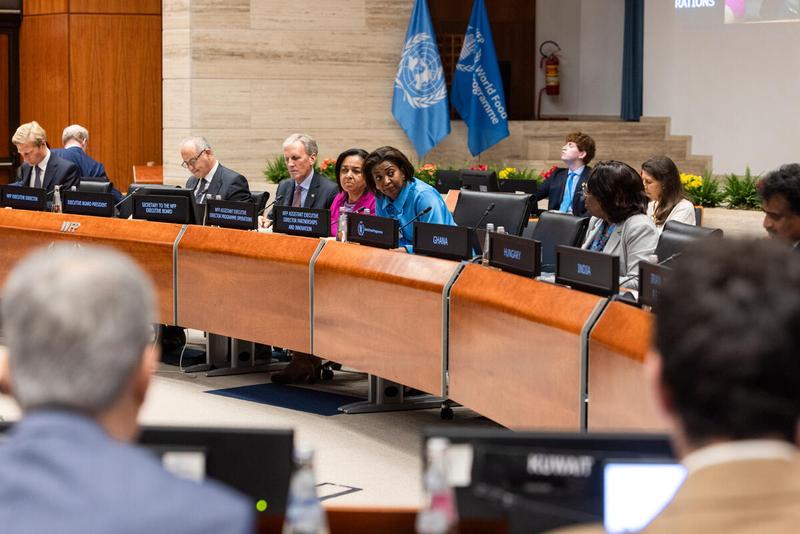 Intervention by Ms. Rania Dagash Kamara, Assistant Executive Director (AED), Partnerships and Innovation. Photo: WFP/ Matteo Minnella