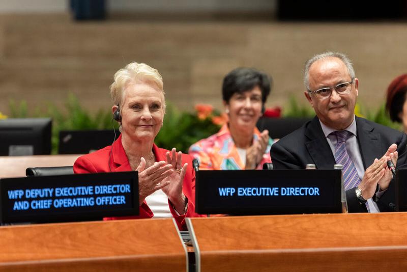 In the photo: intervention by Ms. Cindy McCain, Executive Director United Nations World Food Programme. Photo: WFP/ Matteo Minnella