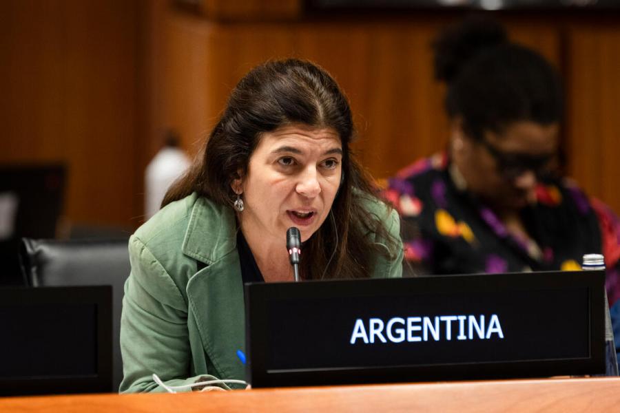 Intervention by the delegation of Argentina. Please credit: WFP/Matteo Minnella
