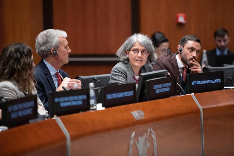 Intervention by Ms. Anne-Claire Luzot, Director of Evaluation. Photo credit: WFP/Daria Addabbo