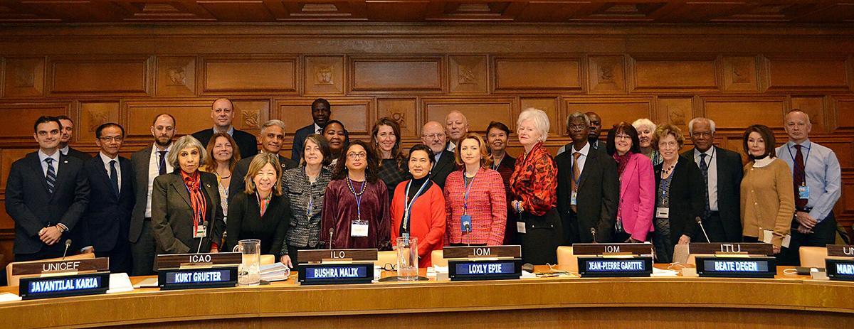 WFP Audit Committee Chairperson Mr. Suresh Kana (South Africa), second row, the fifth from the left. WFP Audit Committee Chairperson Mr. Suresh Kana (South Africa), second row, the fifth from the left.