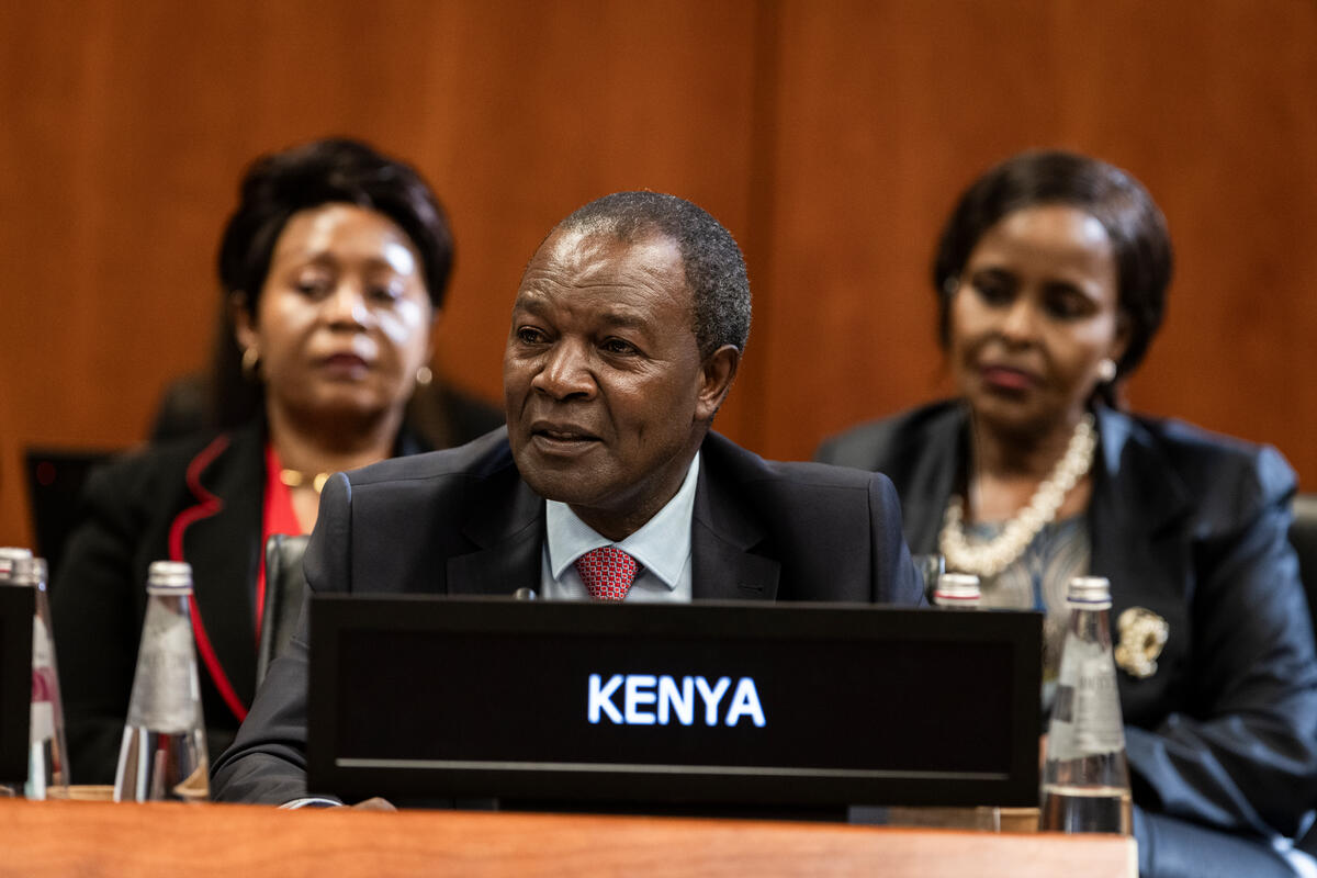 Intervention by Prof. Njuguna Ndung'u, Cabinet Secretary of the National Treasury & Economic Planning of Kenya. Photo: WFP/Matteo Minnella